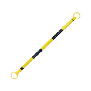 Barra con unión expansible - 210 cm amarillo y negro