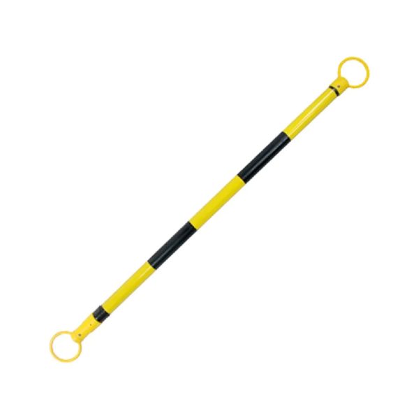 Barra con unión expansible - 210 cm amarillo y negro