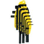 Juego de 10 Llaves Hexagonales Métricas Stanley