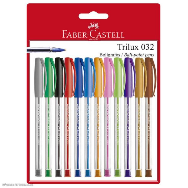 BOLIGRAFO FABER CASTELL 032 TRILUX AZUL