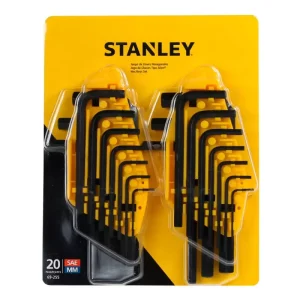 Juego de Llaves Allen Hexagonales 20 pzas. Stanley